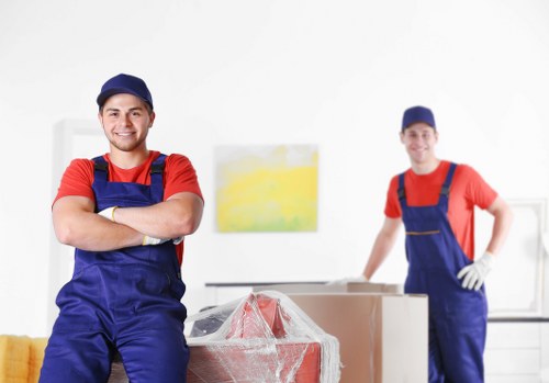 Professional movers preparing for a Bayswater move