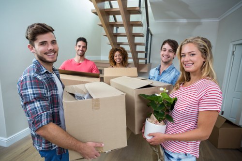 Professional movers assisting with a residential move in Inglewood