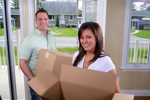 Efficient unloading by movers at a new home in Oatley