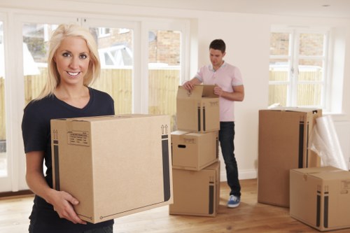 Professional movers assisting with a household move in Malvern