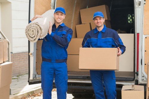 Professional movers assisting with a home relocation in Blackburn