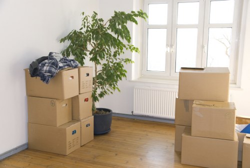 Team of movers preparing items for transport in Rosebud