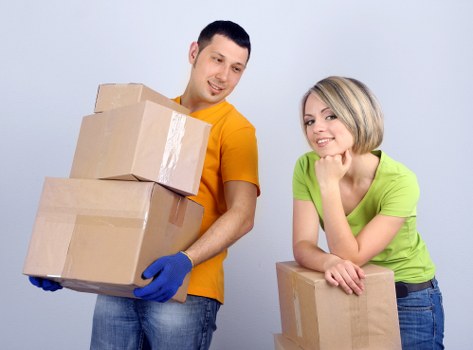 Crawley-based moving company team at work