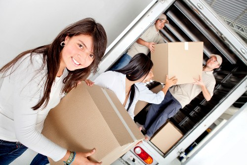 Efficient unloading of belongings at a new Bull Creek home