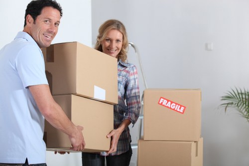 Movers in Inglewood preparing for a customer's move